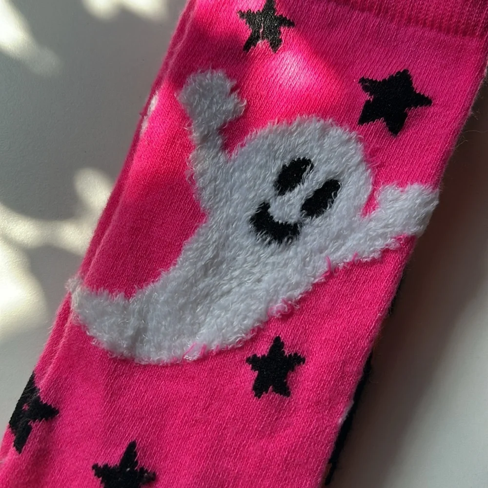 2 Pairs Festive Thigh High Over The Knee Halloween Socks